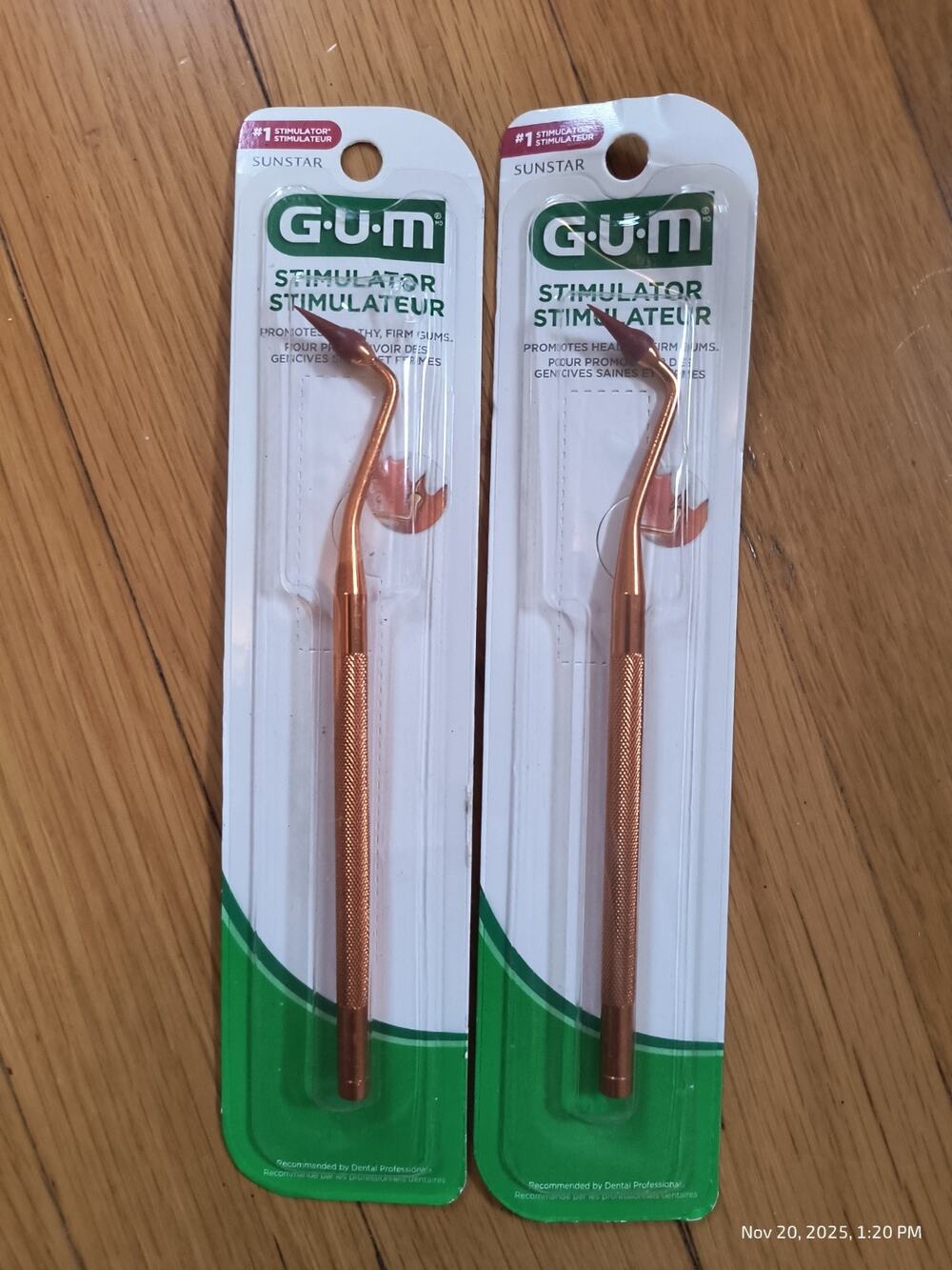 Butler Sunstar GUM Stimulator 2 Pack Oral Gum Health Hygiene Dental Sealed
